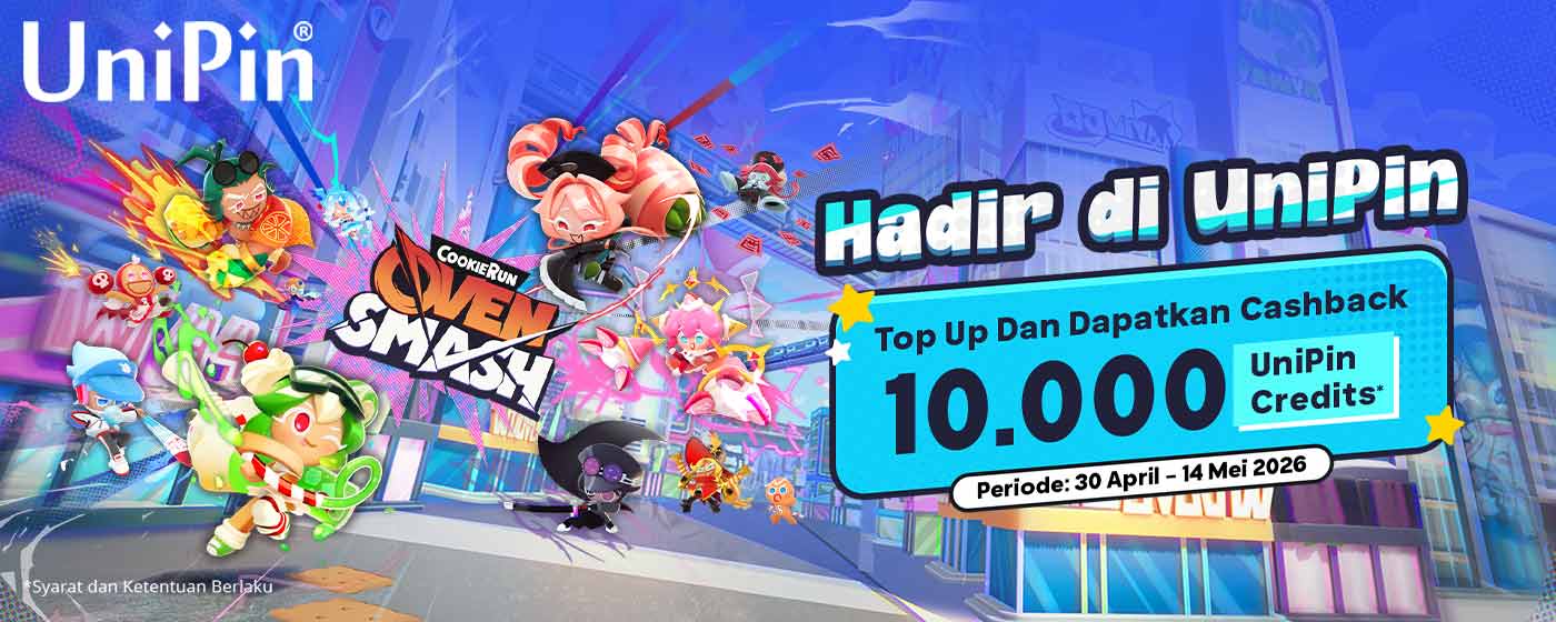 CookieRun Oven Smash Sudah hadir di UniPin! Ayo mulai Cookie Battles dan Jadi Juaranya!